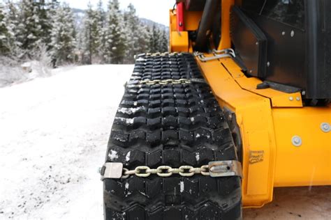 chains on skid steer|chains for tracked skid steer.